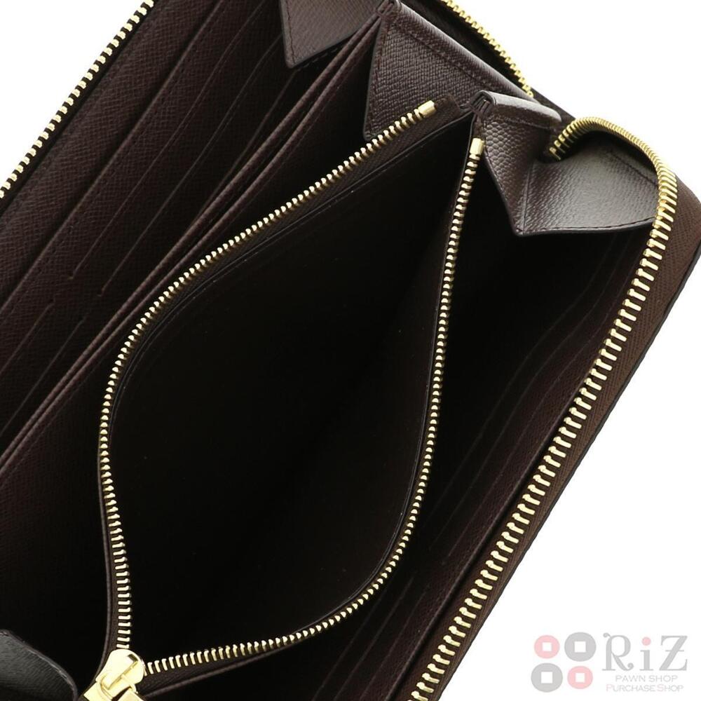 LOUIS VUITTON Zippy Wallet Long coin wallet purse Damier Ebene Brown - Picture 5 of 6